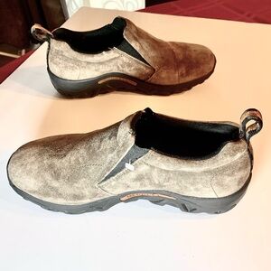 Merrell JUNGLE MOC Cozy Gunsmoke Performance Shoe, Sz 7.5; Grayish-Brown Unisex